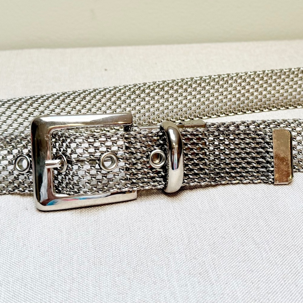 Silver Mesh Chain Belt Size Medium